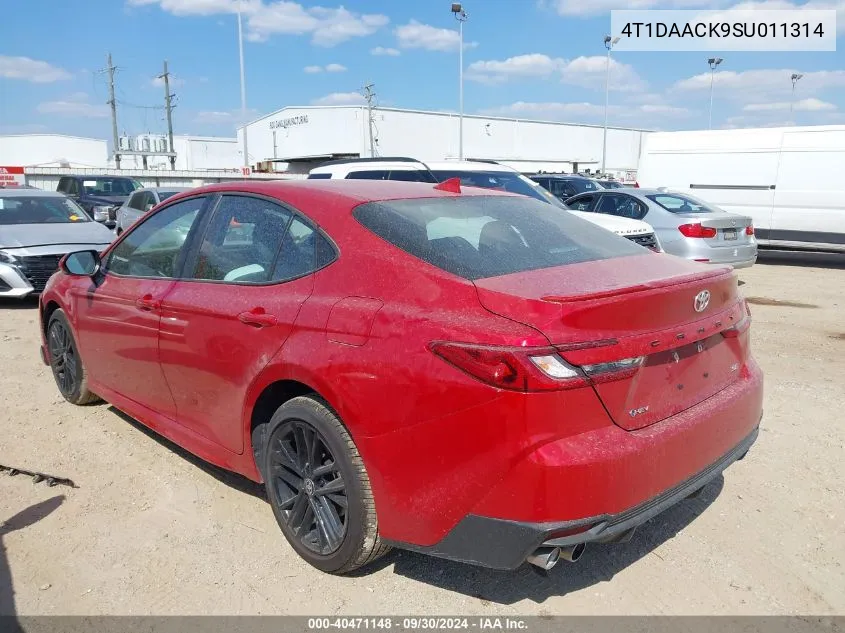 4T1DAACK9SU011314 2025 Toyota Camry Se