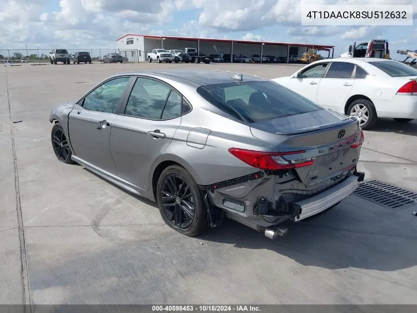 2025 Toyota Camry Se VIN: 4T1DAACK8SU512632 Lot: 40598453