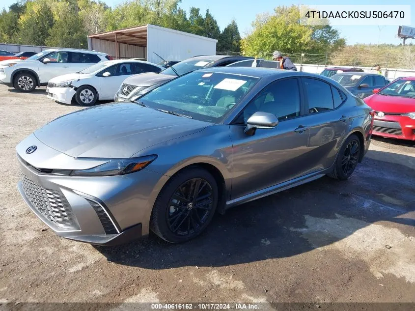 4T1DAACK0SU506470 2025 Toyota Camry Se