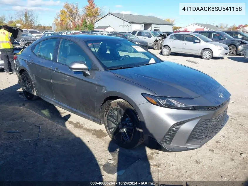 4T1DAACK8SU541158 2025 Toyota Camry Xse/Xle/Le/Se