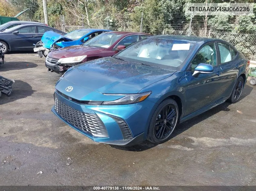 2025 Toyota Camry Se VIN: 4T1DAACK4SU066236 Lot: 40779138