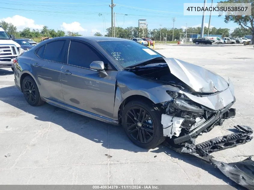 2025 Toyota Camry Se VIN: 4T1DAACK3SU538507 Lot: 40834379