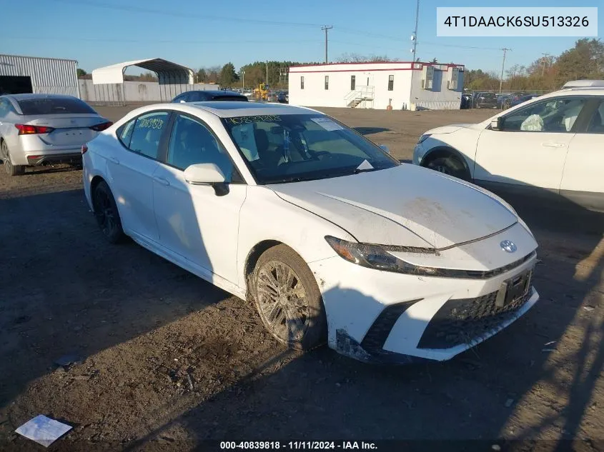 2025 Toyota Camry Se VIN: 4T1DAACK6SU513326 Lot: 40839818