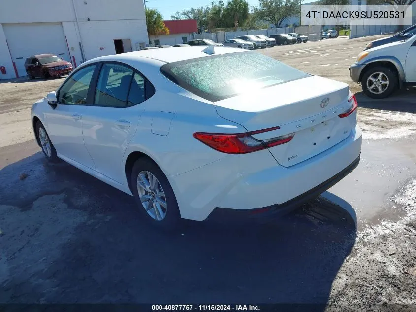 2025 Toyota Camry Le VIN: 4T1DAACK9SU520531 Lot: 40877757