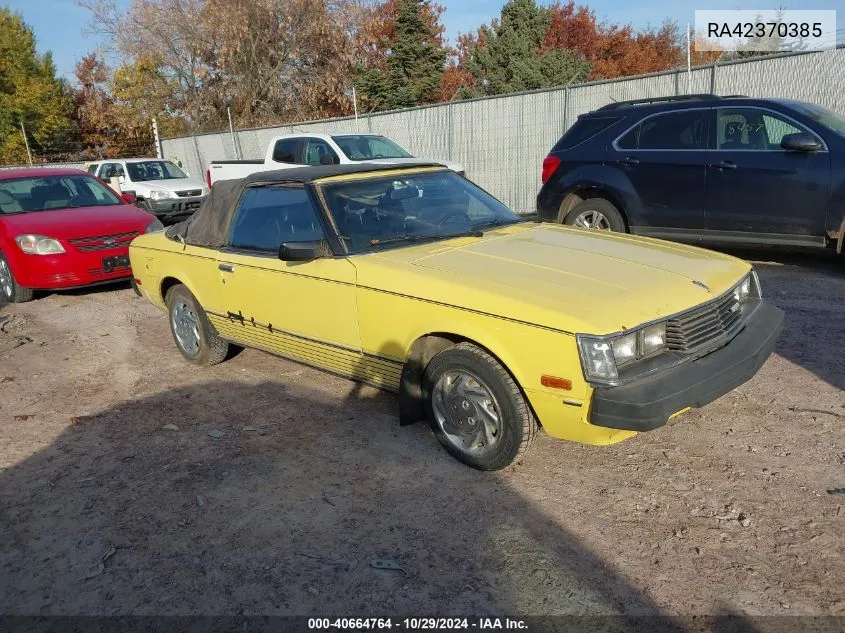 1980 Toyota Celica VIN: RA42370385 Lot: 40664764