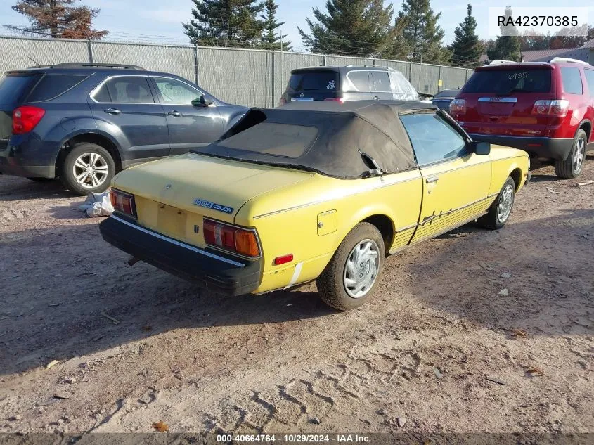 1980 Toyota Celica VIN: RA42370385 Lot: 40664764