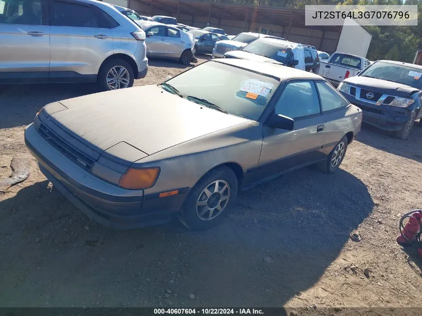 1986 Toyota Celica Gt VIN: JT2ST64L3G7076796 Lot: 40607604