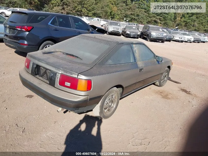 1986 Toyota Celica Gt VIN: JT2ST64L3G7076796 Lot: 40607604