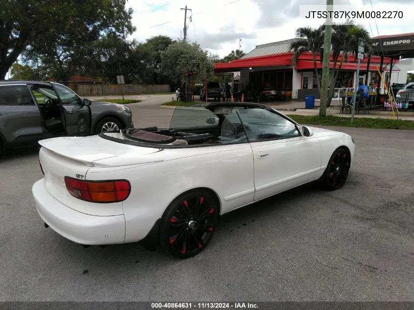 1991 Toyota Celica Gt VIN: JT5ST87K9M0082270 Lot: 40864631