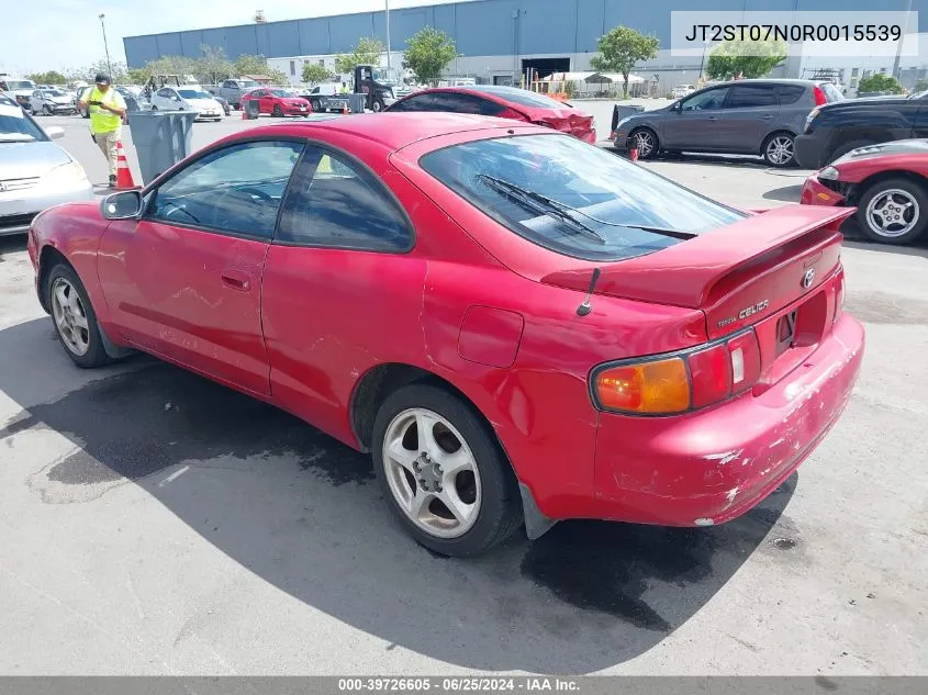 1994 Toyota Celica Gt VIN: JT2ST07N0R0015539 Lot: 39726605