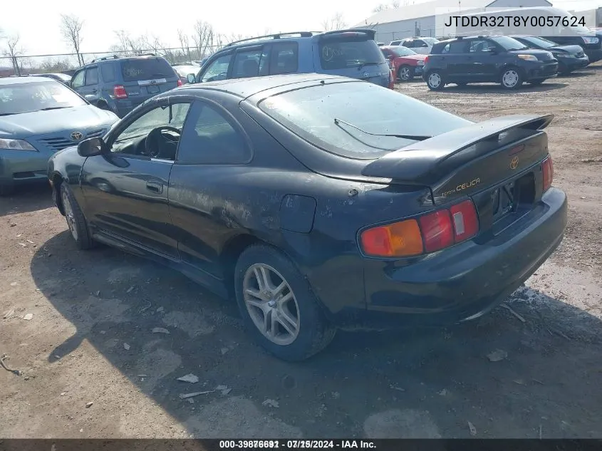 2000 Toyota Celica Gt VIN: JTDDR32T8Y0057624 Lot: 39876691