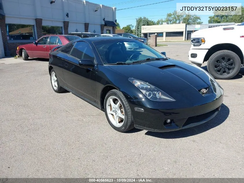 2000 Toyota Celica Gts VIN: JTDDY32T5Y0023157 Lot: 40565623