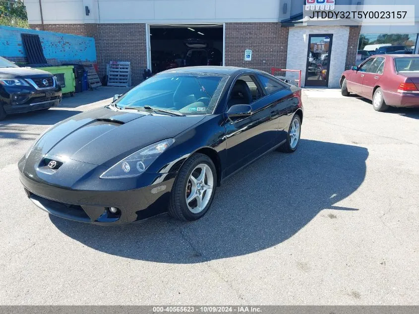 2000 Toyota Celica Gts VIN: JTDDY32T5Y0023157 Lot: 40565623