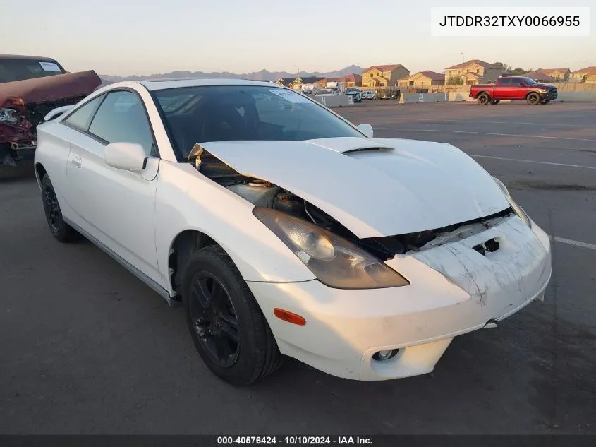 2000 Toyota Celica Gt VIN: JTDDR32TXY0066955 Lot: 40576424