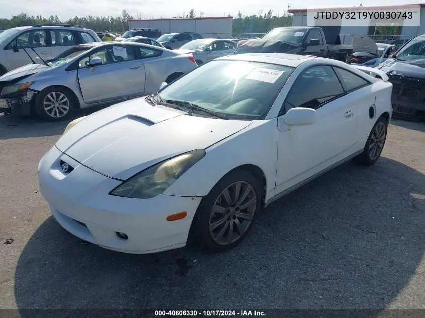 JTDDY32T9Y0030743 2000 Toyota Celica Gts