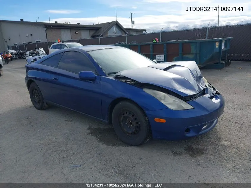 2001 Toyota Celica VIN: JTDDR32T410097141 Lot: 12134231