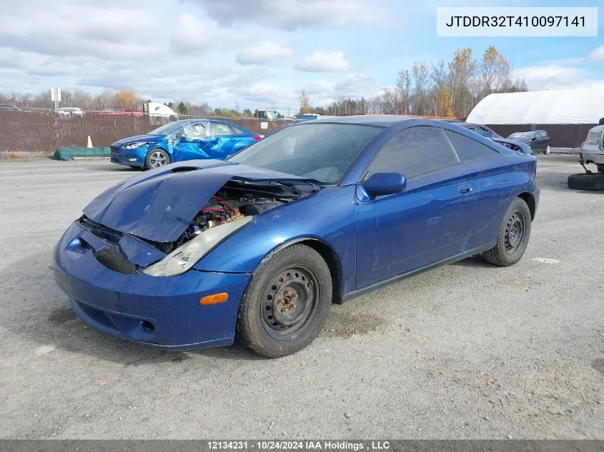 2001 Toyota Celica VIN: JTDDR32T410097141 Lot: 12134231