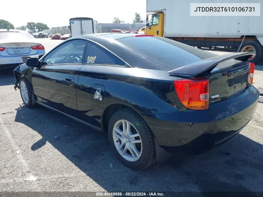 2001 Toyota Celica Gt VIN: JTDDR32T610106731 Lot: 40169956