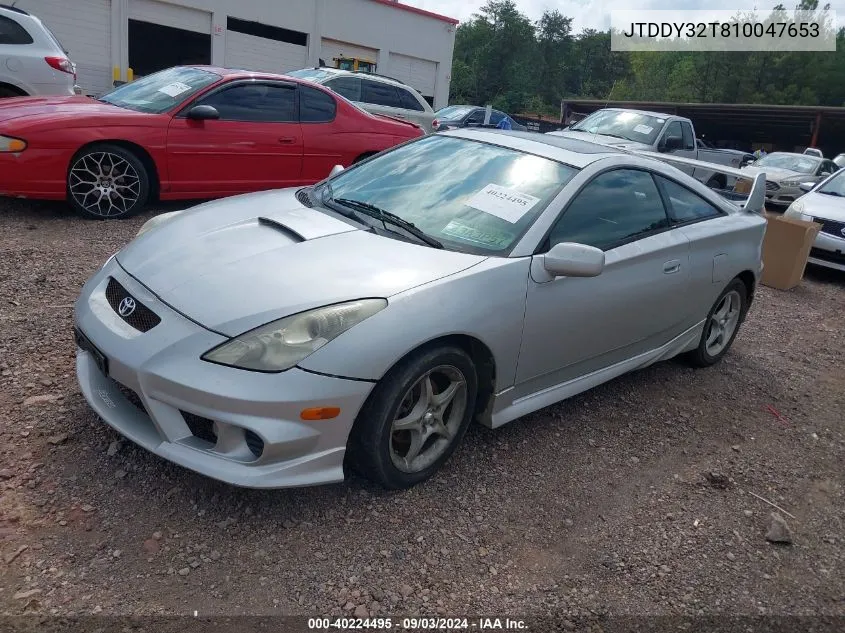 2001 Toyota Celica Gts VIN: JTDDY32T810047653 Lot: 40224495