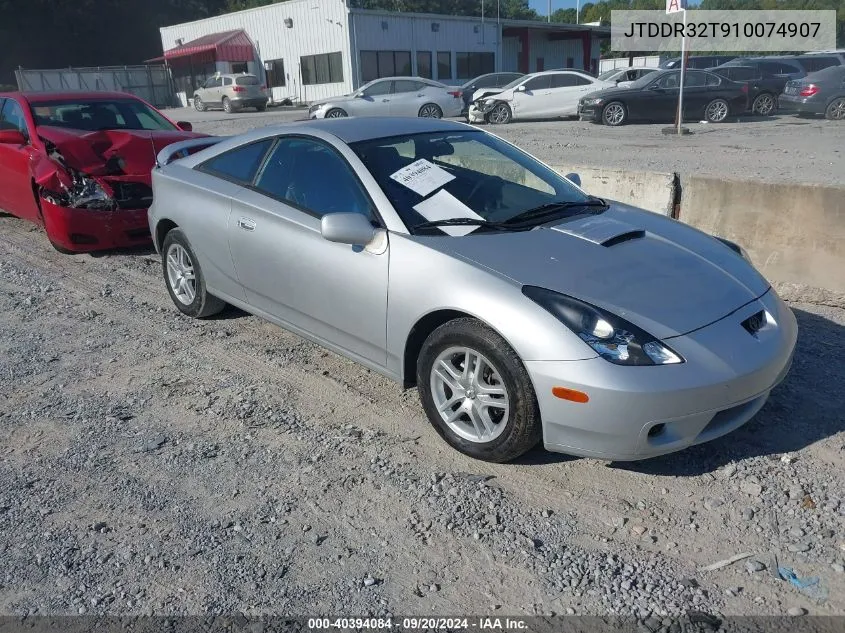 2001 Toyota Celica Gt VIN: JTDDR32T910074907 Lot: 40394084