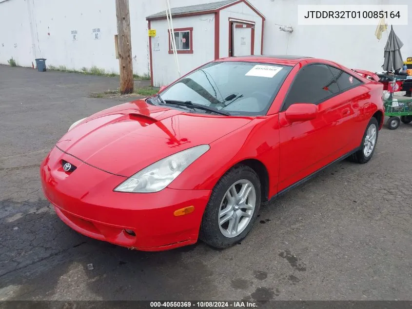 2001 Toyota Celica Gt VIN: JTDDR32T010085164 Lot: 40550369