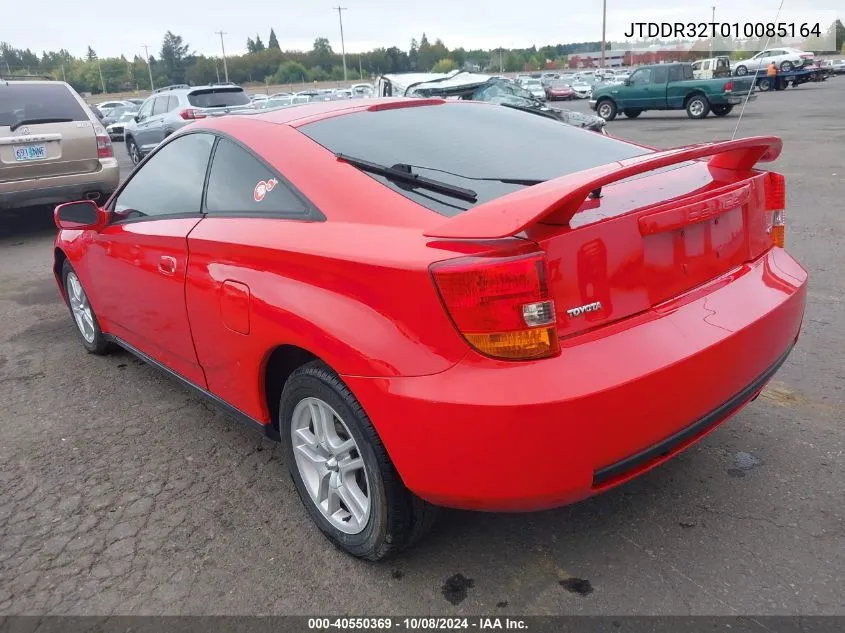 2001 Toyota Celica Gt VIN: JTDDR32T010085164 Lot: 40550369