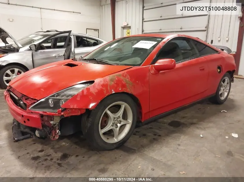 2001 Toyota Celica Gts VIN: JTDDY32T510048808 Lot: 40580295