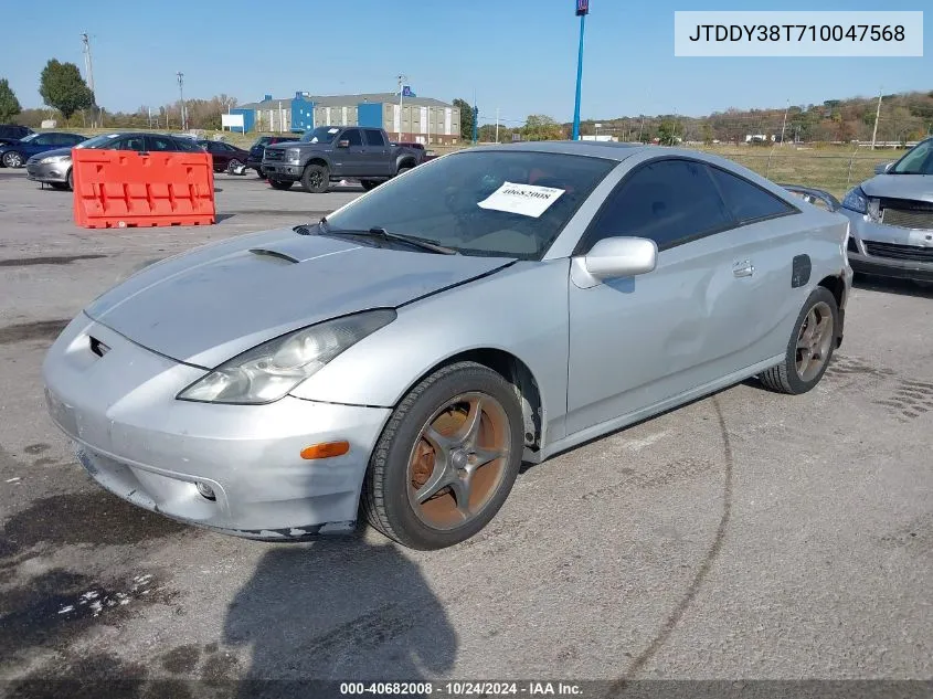 2001 Toyota Celica Gts VIN: JTDDY38T710047568 Lot: 40682008