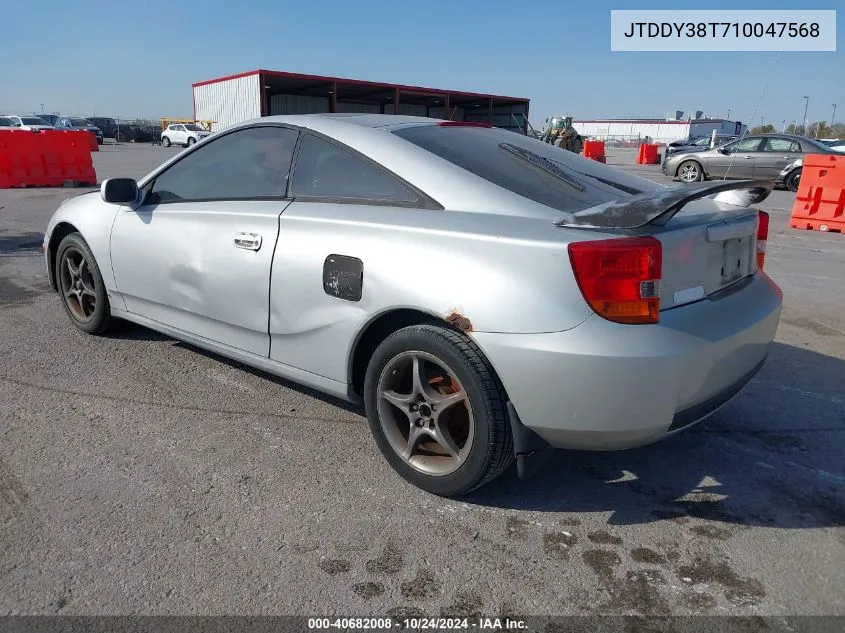 2001 Toyota Celica Gts VIN: JTDDY38T710047568 Lot: 40682008