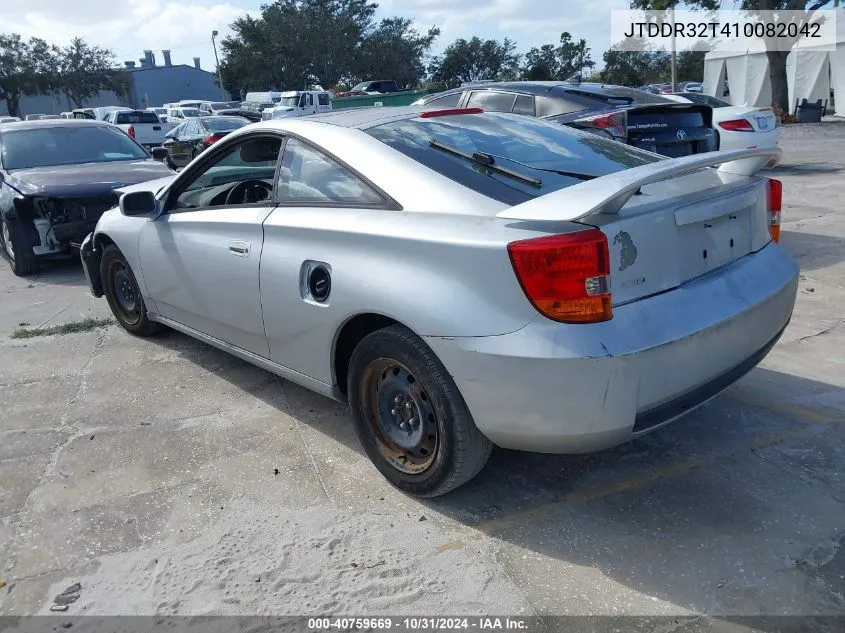 2001 Toyota Celica Gt VIN: JTDDR32T410082042 Lot: 40759669