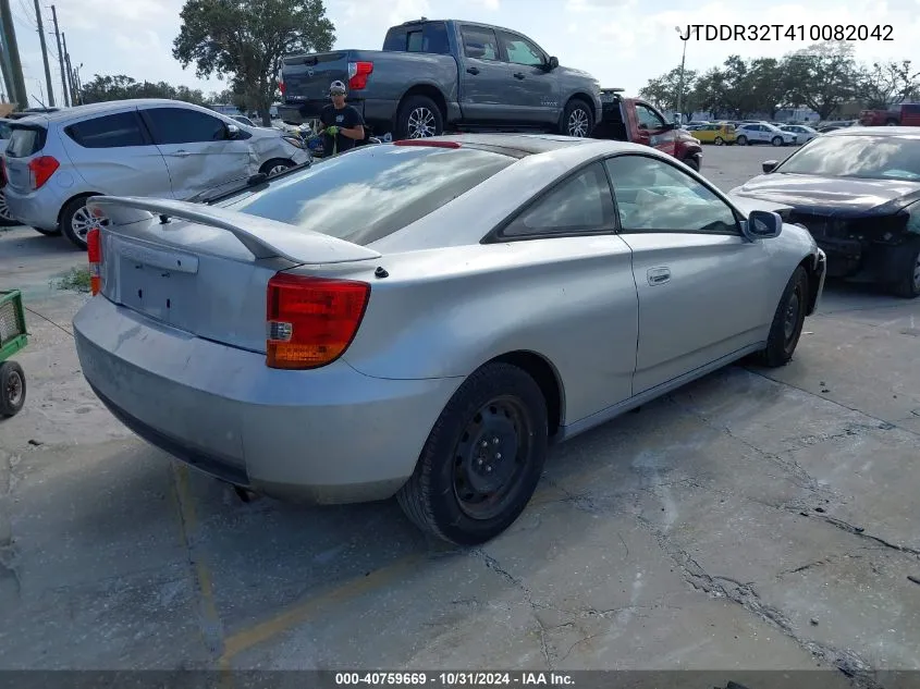 2001 Toyota Celica Gt VIN: JTDDR32T410082042 Lot: 40759669