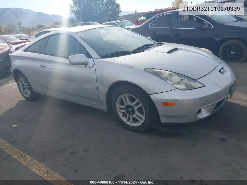 2001 Toyota Celica Gt VIN: JTDDR32T010070339 Lot: 40860180