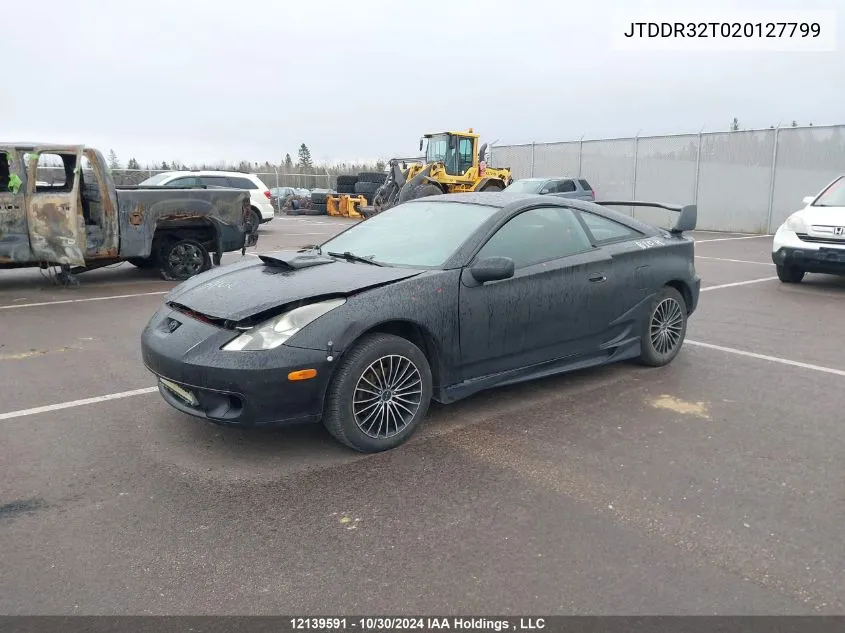 2002 Toyota Celica Gt VIN: JTDDR32T020127799 Lot: 12139591