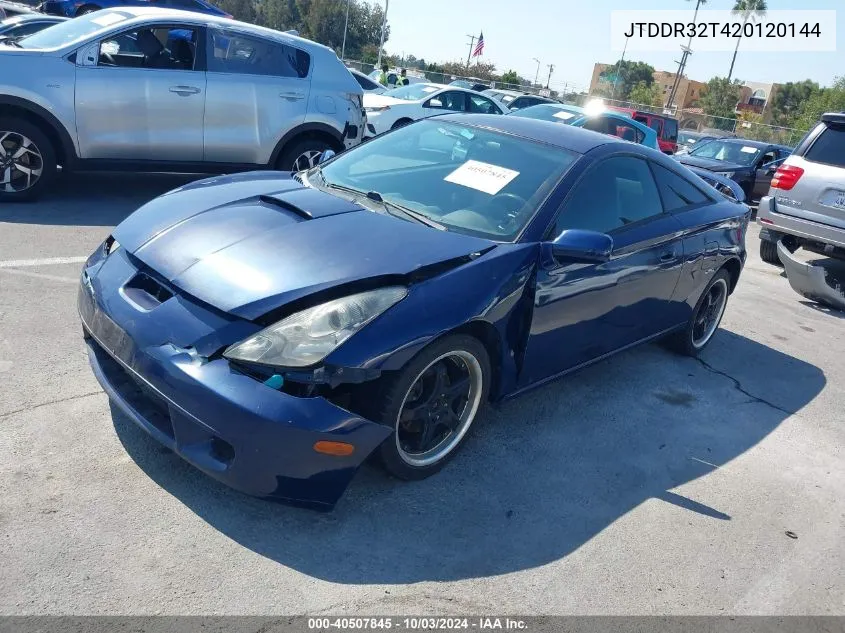 2002 Toyota Celica Gt VIN: JTDDR32T420120144 Lot: 40507845