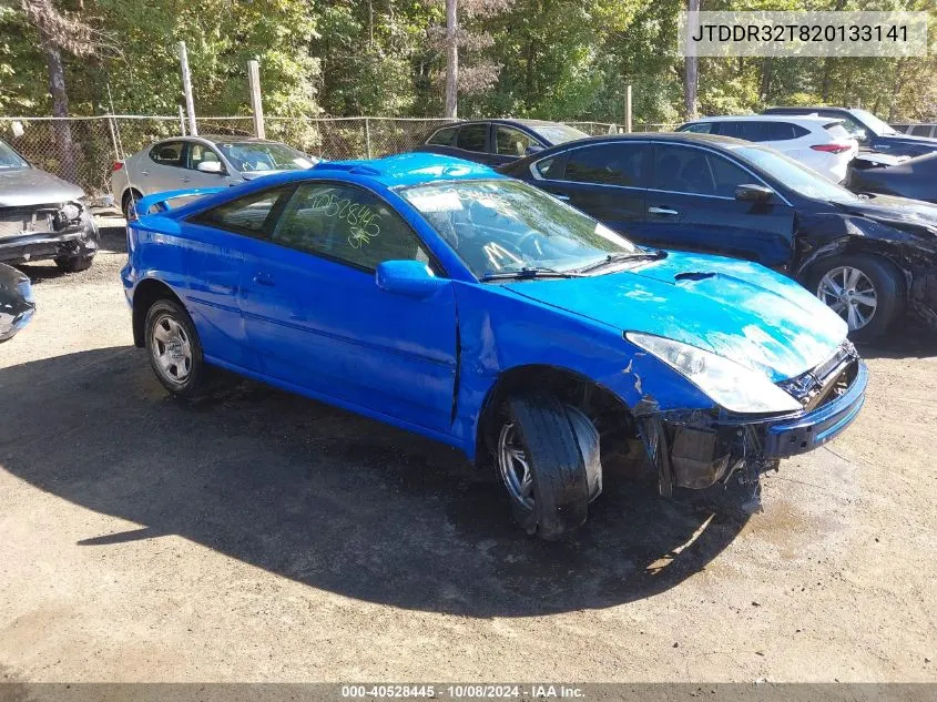 2002 Toyota Celica Gt VIN: JTDDR32T820133141 Lot: 40528445