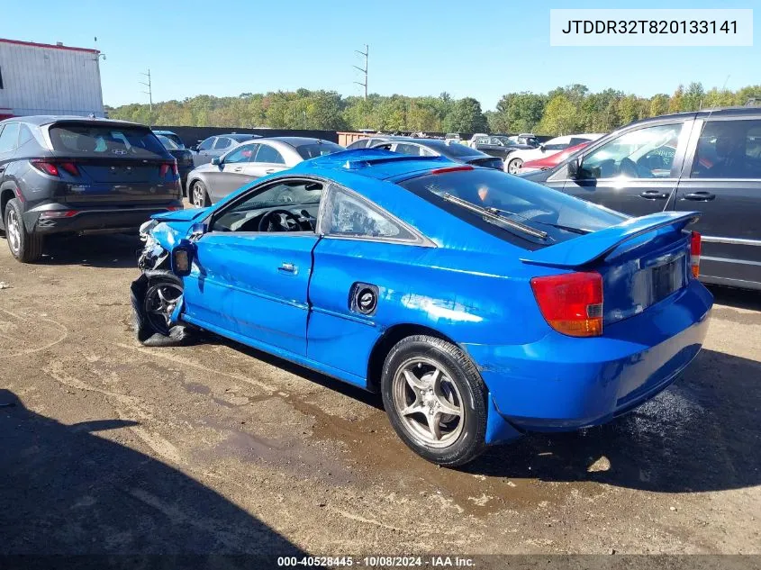 2002 Toyota Celica Gt VIN: JTDDR32T820133141 Lot: 40528445