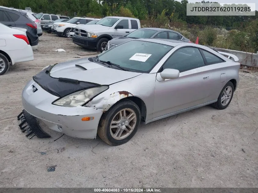 2002 Toyota Celica Gt VIN: JTDDR32T620119285 Lot: 40604083