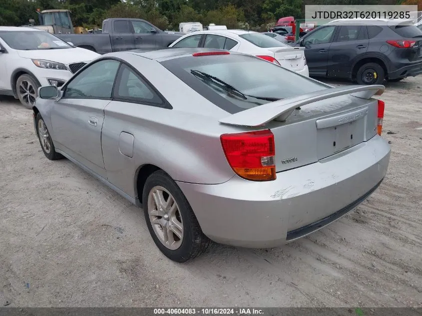 2002 Toyota Celica Gt VIN: JTDDR32T620119285 Lot: 40604083