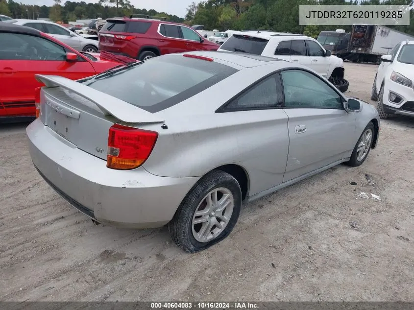 2002 Toyota Celica Gt VIN: JTDDR32T620119285 Lot: 40604083