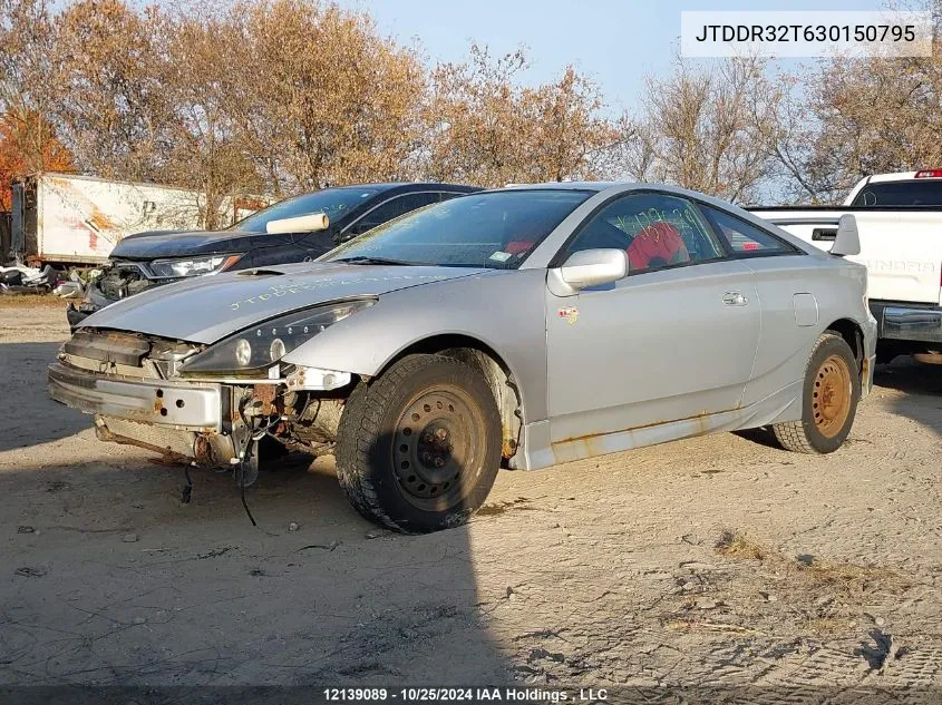 2003 Toyota Celica VIN: JTDDR32T630150795 Lot: 12139089