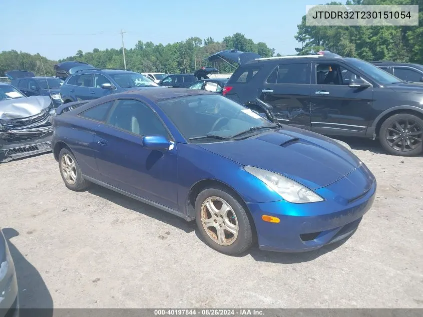 2003 Toyota Celica Gt VIN: JTDDR32T230151054 Lot: 40197844