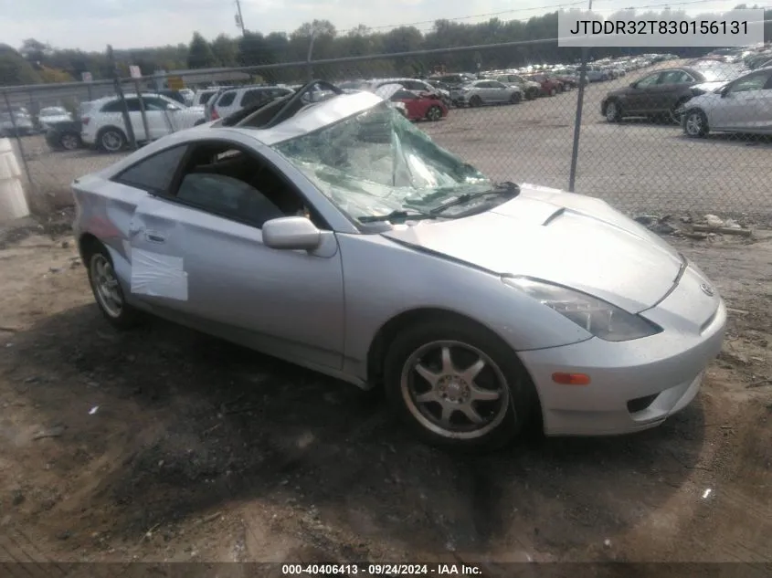 2003 Toyota Celica Gt VIN: JTDDR32T830156131 Lot: 40406413