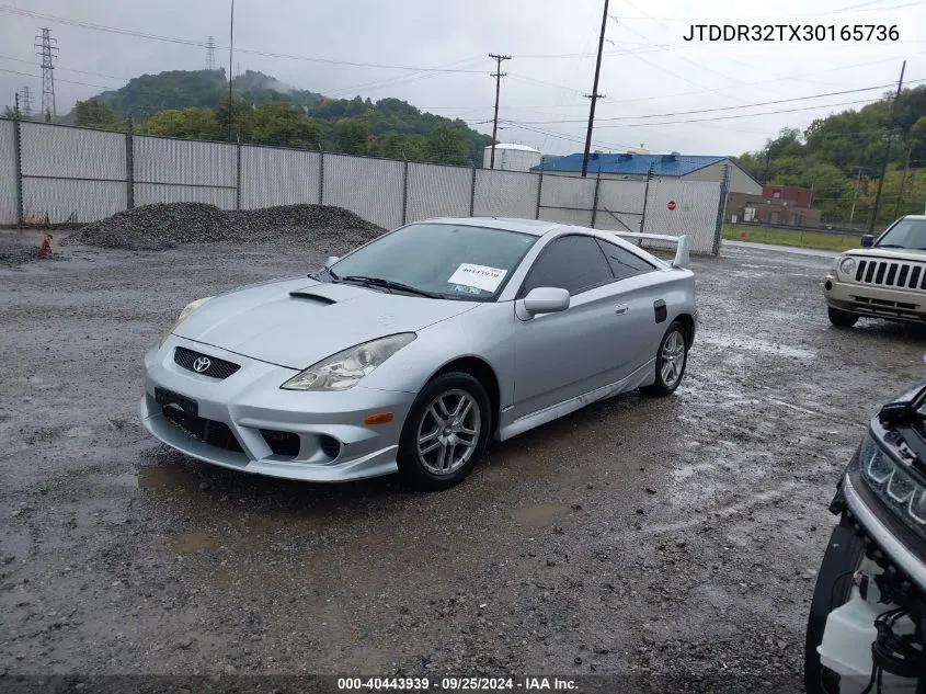 2003 Toyota Celica Gt VIN: JTDDR32TX30165736 Lot: 40443939