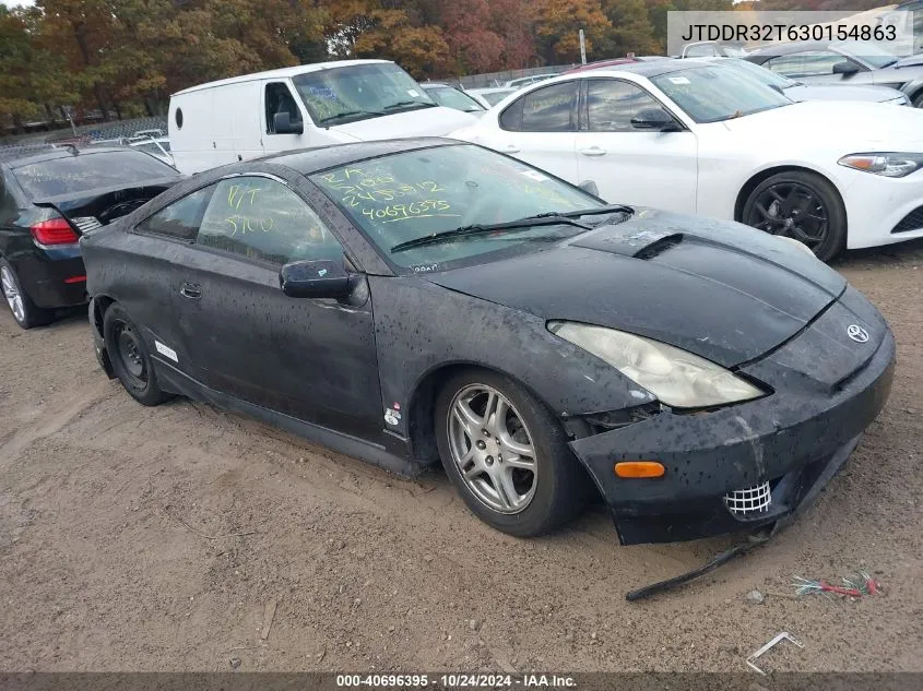 2003 Toyota Celica Gt VIN: JTDDR32T630154863 Lot: 40696395