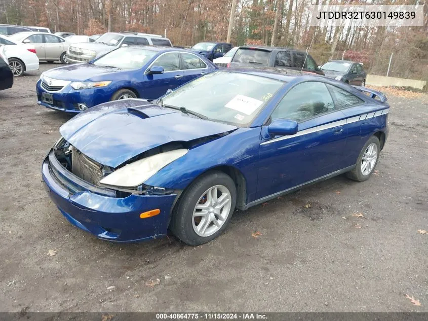 2003 Toyota Celica Gt VIN: JTDDR32T630149839 Lot: 40864775