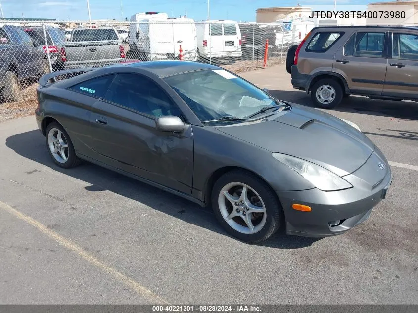 2004 Toyota Celica Gts VIN: JTDDY38T540073980 Lot: 40221301