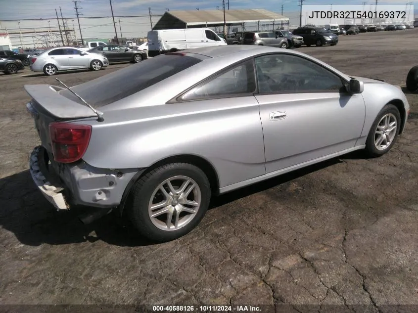 2004 Toyota Celica Gt VIN: JTDDR32T540169372 Lot: 40588126