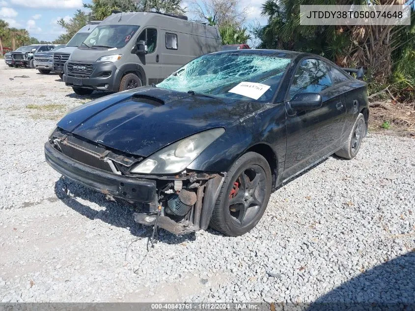 2005 Toyota Celica Gts VIN: JTDDY38T050074648 Lot: 40843761