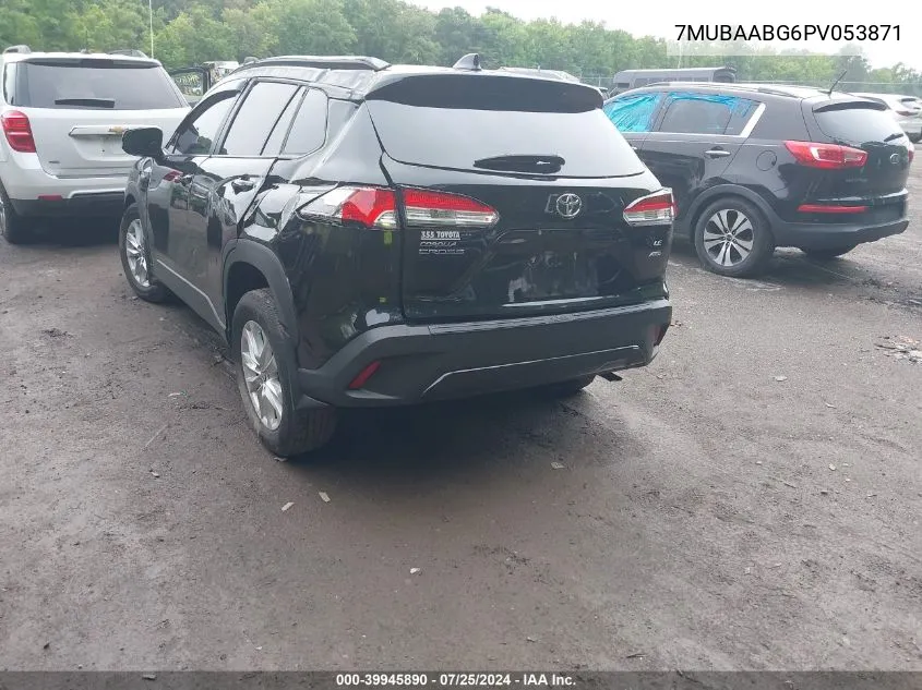 2023 Toyota Corolla Cross Le VIN: 7MUBAABG6PV053871 Lot: 39945890