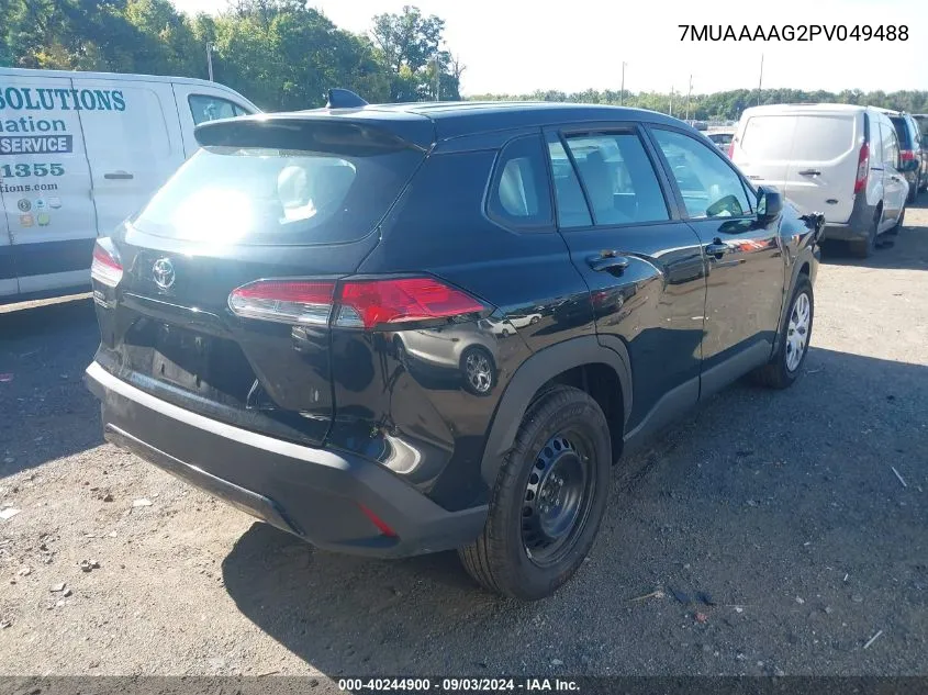 2023 Toyota Corolla Cross L VIN: 7MUAAAAG2PV049488 Lot: 40244900